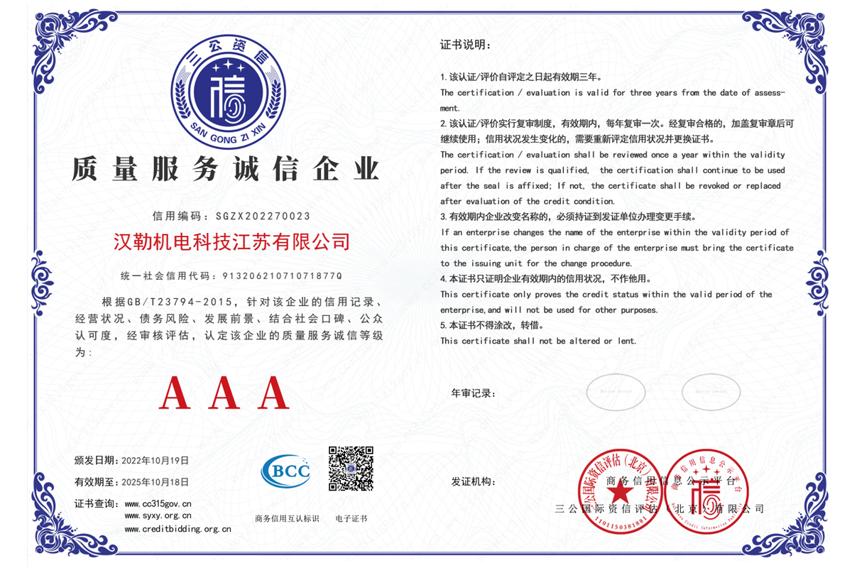 質量服務誠信企業